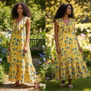 Borgo De Nor Iris Sleeveless Floral Print Maxi Dress